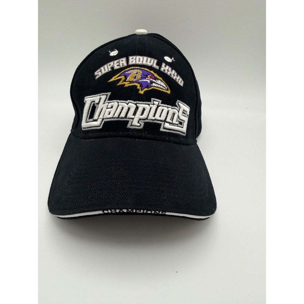 Baltimore Ravens Super Bowl XXXV Champions Hat Drew Pearson Adjustable 2001